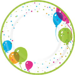 Pappteller - Luftballons