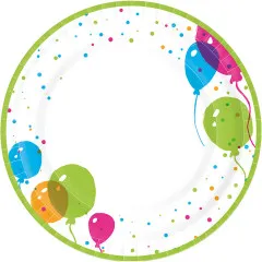 Pappteller - Luftballons