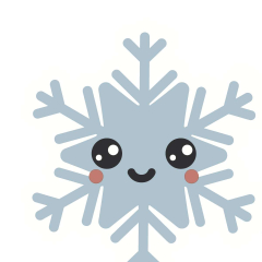 Servietten gestanzt Schneeflocken