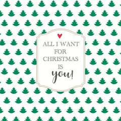 Servietten - All I want for Christmas...