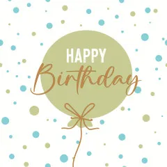 Servietten - Geburtstagsballon grün Servietten - Geburtstagsballon grün