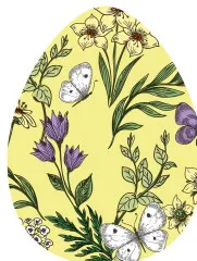 Servietten gestanzt - Frühling