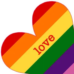 Napkins punched in form - Colourful Love