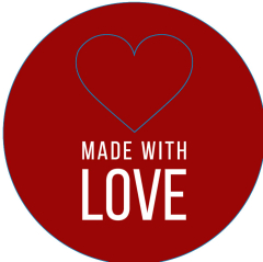 Servietten gestanzt - Made with Love