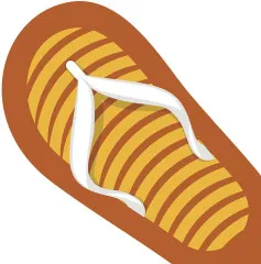 Napkins punched in form - Sandal Napkins punched in form - Sandal