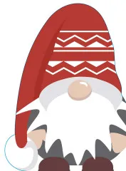 Napkins punched Snowy - Swedish Gnome