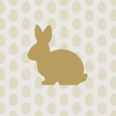 Servietten - Goldener Hase