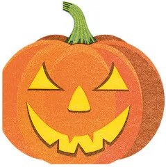 Napkins punched in form - Halloween pumpkin