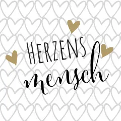 Servietten - Herzensmensch Servietten - Herzensmensch