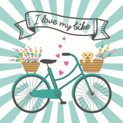 Servietten - I love my bike