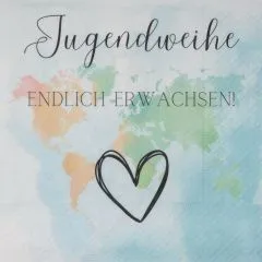 Napkins - Jugendweihe Endlich erwachsen Napkins - Jugendweihe Endlich erwachsen