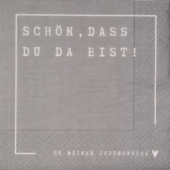 Napkins - Jugendweihe - Schön, dass du du da bist! Napkins - Jugendweihe - Schön, dass du du da bist!
