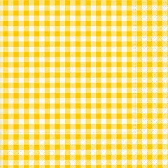 Servietten kariert gelb - New Vichy