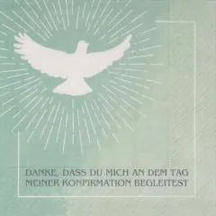 Napkins - Confirmation with a Dove Napkins - Confirmation with a Dove