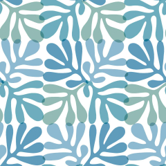 Servietten - Koralle blau