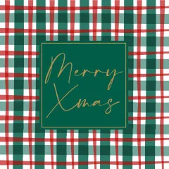 Servietten - Merry Christmas auf Muster