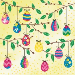 Napkins embossed - Easter tree