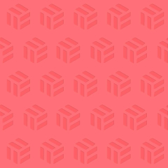 Servietten mit Prägung - Pop Art koralle