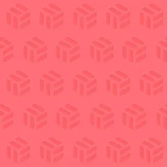 Servietten mit Prägung - Pop Art koralle