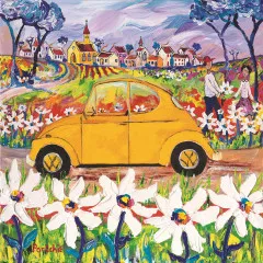 Napkins Portchie - The yellow Beetle Napkins Portchie - The yellow Beetle