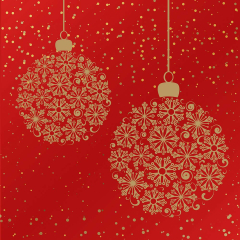 Servietten mit Prägung - Kugeltraum