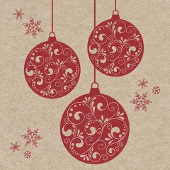 Napkins - Baubles - 100% of recycling