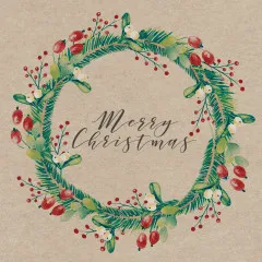 Servietten - Merry Christmas - 100% Recycling