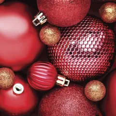 Napkins - Red baubles