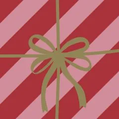 Servietten - Rotes Geschenk