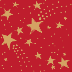 Servietten - Sterne auf Rot
