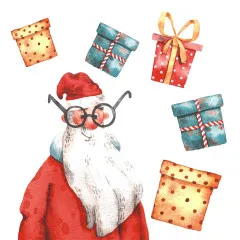 Napkins - Goofy Santa