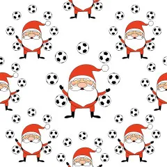 Napkins - Juggle Santa Pattern