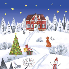 Servietten - Winterland