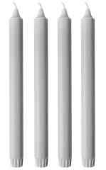 Stick candle - Grey 25cm - 4 Pieces