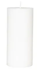 Stumpenkerze - Weiß 15cm - 1 Stück - 50h