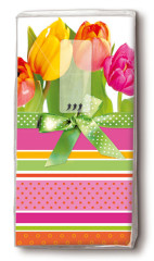 Taschentücher - Tulpen und Streifen