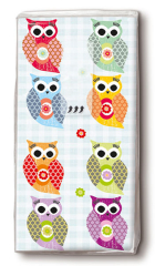 Handkerchiefs - Funny owls