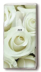 Taschentücher - Weiße Rosen