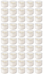 Teelichter in Schale - Weiß - 50 Stück