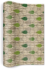 Tischläufer aus Flachs - Blatttropfen