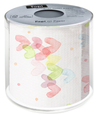 Toilet paper - Hearts Pastel