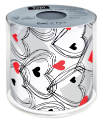 Toilet paper - Shower of hearts