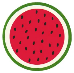 Cardboard coaster - Melon