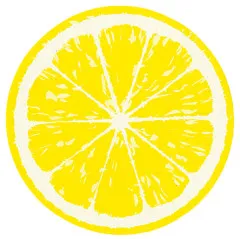 Cardboard coaster - Lemon
