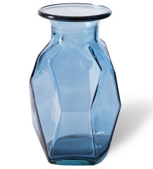 Glass vase - Nordic steel-blue