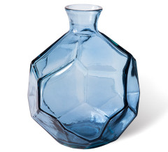 Glass vase - Nordic steel-blue big
