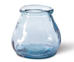 Windlicht - Organic hellblau 12cm