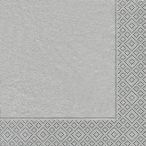 Cocktail napkins - Uni silver