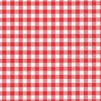 Cocktail napkins - New Vichy red