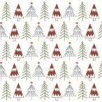 Cocktail napkins - Fun trees Red